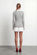Analia Layered Shirt Sweater Dress