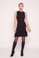 Sleeveless Pleated Mini Dress