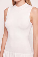Sleeveless Pleated Mini Dress