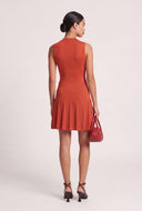 Sleeveless Pleated Mini Dress