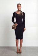 Cable Knit Bodycon Sweater Dress