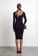 Cable Knit Bodycon Sweater Dress