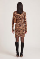 Leopard Print Mini Dress