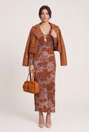 Floral Long Sleeve Maxi Dress