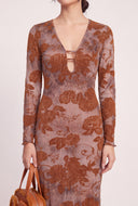 Floral Long Sleeve Maxi Dress