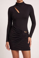 Asymmetrical Cutout Mini Dress