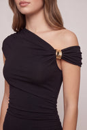 Ainslee Ruched One Shoulder Maxi Dress