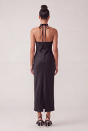 Jessa Beaded Halter Maxi Dress