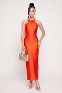 Jessa Beaded Halter Maxi Dress