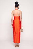 Jessa Beaded Halter Maxi Dress