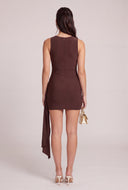Cowl Neck Mini Dress