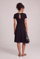 Notch Neck Midi Dress