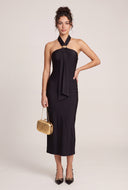 Scarf Halter Maxi Dress