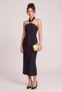 Scarf Halter Maxi Dress