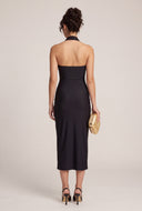 Scarf Halter Maxi Dress