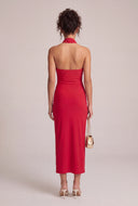 Scarf Halter Maxi Dress
