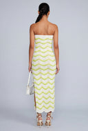 Chevron Keyhole Maxi Dress