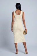 Crochet Keyhole Midi Dress