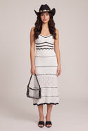 Striped Crochet Maxi Dress