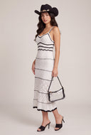 Striped Crochet Maxi Dress