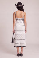 Striped Crochet Maxi Dress