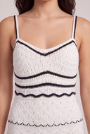 Striped Crochet Maxi Dress