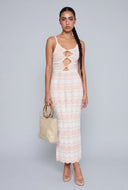 Adele Beaded Keyhole Maxi Dress