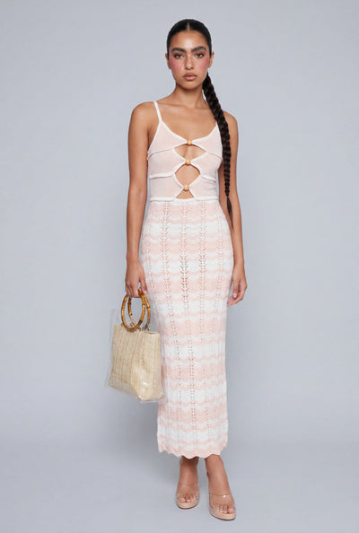 Adele Beaded Keyhole Maxi Dress