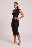Polo Sweater Midi Dress