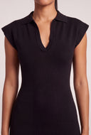 Polo Sweater Midi Dress