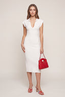 Polo Sweater Midi Dress