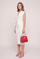 Polo Sweater Midi Dress