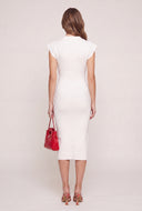 Polo Sweater Midi Dress
