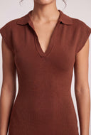 Polo Sweater Midi Dress