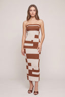 Color Block Tube Dress