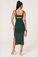 Metallic Detail Sweater Dress