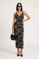 Camo Cami Maxi Dress