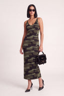 Camo Cami Maxi Dress