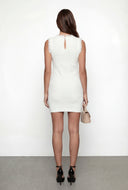 Tweed Frayed Sleeveless Mini Dress
