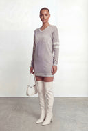 Nicole Varsity New York Knit Sweater Dress
