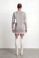 Nicole Varsity New York Knit Sweater Dress