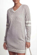 Nicole Varsity New York Knit Sweater Dress
