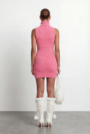 Selah Eyelash Knit Turtleneck Mini Dress