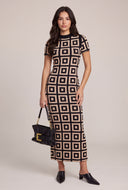 Patterned Sweater Dress