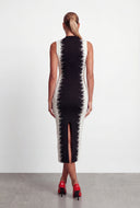 Soundwave Sleeveless Knit Sweater Dress