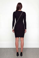 Reagan Greek Key Pattern Sweater Dress
