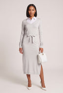 Layered Look Midi Sweater Dress