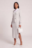 Layered Look Midi Sweater Dress