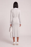 Layered Look Midi Sweater Dress