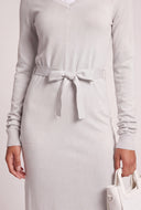 Layered Look Midi Sweater Dress